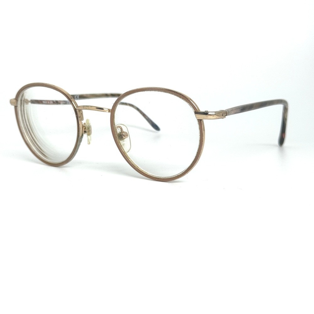 Paul Joe Seaport JAVA 01 Round Metal Eyeglasses Frames 46 20 140 Tortoise 21120